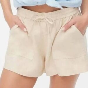 J. Crew Factory Linen Shorts with tie size medium